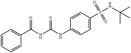 N-[({4-[(tert-butylamino)sulfonyl]phenyl}amino)carbonothioyl]benzamide 结构式
