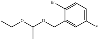 1-溴-2-(1-乙氧基乙氧基甲基)-4-氟苯,651326-68-0,结构式