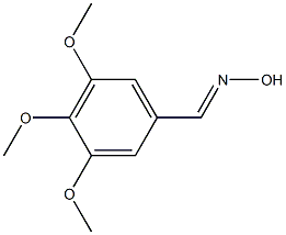 (E)-3,4,5-trimethoxybenzaldehyde oxime, 65567-39-7, 结构式