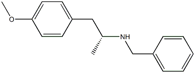 (R)-4-甲氧基-ALPHA-甲基-N-苄基苯乙胺, 67346-60-5, 结构式