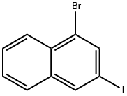 1-溴-3-碘萘 结构式
