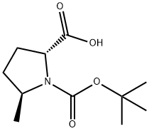 (5S)-1-(tert-butoxycarbonyl)-5-methyl-D-proline,676562-01-9,结构式