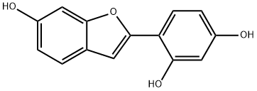2-(2,4-DIHYDROXYPHENYL)-6-HYDROXYBENZOFURAN 结构式