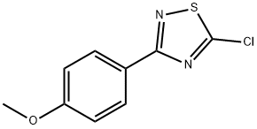5-chloro-3-(4-methoxyphenyl)-1,2,4-thiadiazole Struktur
