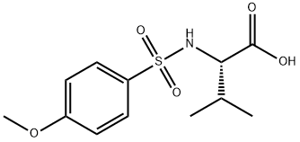 L-Valine, N-[(4-methoxyphenyl)sulfonyl]- Structure
