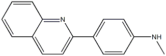 Benzenamine, N-methyl-4-(2-quinolinyl)- Structure