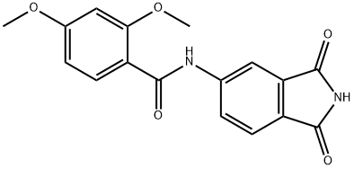 N-(1,3-dioxoisoindolin-5-yl)-2,4-dimethoxybenzamide Structure