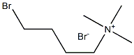 1-Butanaminium, 4-bromo-N,N,N-trimethyl-, bromide 化学構造式