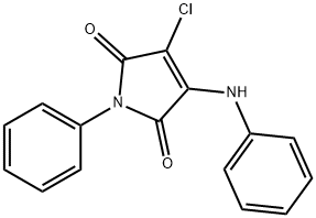 1H-Pyrrole-2,5-dione, 3-chloro-1-phenyl-4-(phenylamino)- Structure