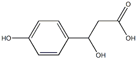 3-Hydroxy-3-(4-hydroxyphenyl)propanoic acid Struktur