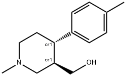 ((3R,4S)-1-methyl-4-p-tolylpiperidin-3-yl)methanol 化学構造式