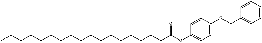 Octadecanoic acid,4-(phenylmethoxy)phenyl ester 化学構造式