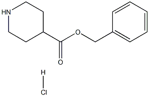 4-Piperidinecarboxylic acid, phenylmethyl ester, hydrochloride Struktur
