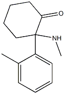 Cyclohexanone,2-(methylamino)-2-(2-methylphenyl)- Structure
