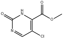 5-氯-2-氧代-2,3-二氢嘧啶-4-甲酸甲酯, 70662-93-0, 结构式