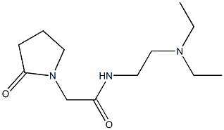 1-Pyrrolidineacetamide, N-[2-(diethylamino)ethyl]-2-oxo- Struktur