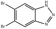 5,6-ジブロモ-1H-ベンゾトリアゾール 化学構造式