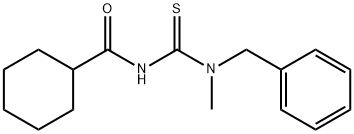 N-{[benzyl(methyl)amino]carbonothioyl}cyclohexanecarboxamide Structure