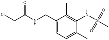 2-Chloro-N-(3-methanesulfonylamino-2,4-dimethyl-benzyl)-acetamide Structure