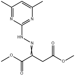 dimethyl (2Z)-2-[(4,6-dimethylpyrimidin-2-yl)hydrazinylidene]butanedioate Structure