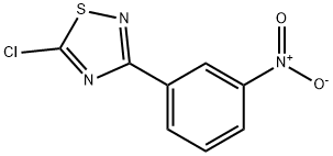 5-chloro-3-(3-nitrophenyl)-1,2,4-thiadiazole Struktur