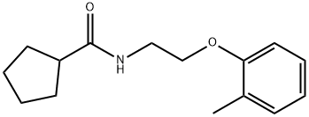 N-[2-(2-methylphenoxy)ethyl]cyclopentanecarboxamide Struktur