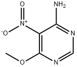 6-methoxy-5-nitropyrimidin-4-amine 化学構造式