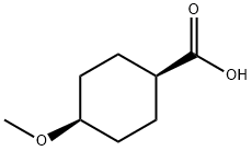 cis-4-methoxycyclohexane-1-carboxylic acid Struktur