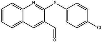 2-(4-Chloro-phenylsulfanyl)-quinoline-3-carbaldehyde,749920-53-4,结构式