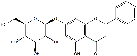 Pinocembrin 7-O-beta-D-glucoside Structure