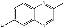 6-ブロモ-2-メチルキノキサリン 化学構造式