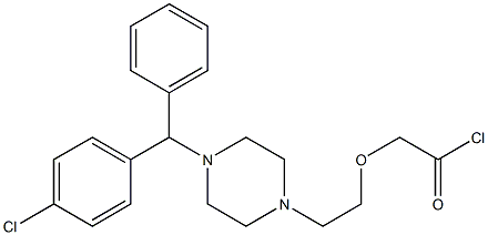 [2-[4-[(4-Chlorophenyl)phenylmethyl]-1-piperazinyl]ethoxy]acetyl Chloride|[2-[4-[(4-Chlorophenyl)phenylmethyl]-1-piperazinyl]ethoxy]acetyl Chloride