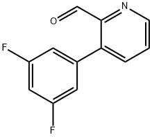 3-(3,5-DIFLUOROPHENYL)PICOLINALDEHYDE Struktur