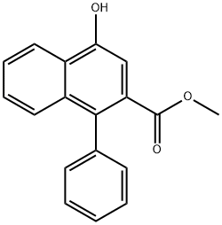 methyl 4-hydroxy-1-phenyl-2-naphthoate Struktur