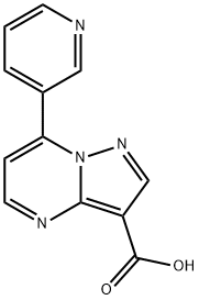 7-Pyridin-3-yl-pyrazolo[1,5-a]pyrimidine-3-carboxylic acid Struktur