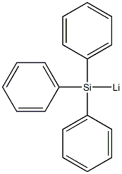 Lithium, (triphenylsilyl)- 化学構造式