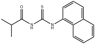 2-methyl-N-(naphthalen-1-ylcarbamothioyl)propanamide Struktur