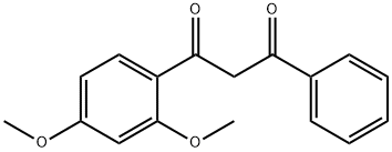 1-(2,4-dimethoxyphenyl)-3-phenylpropane-1,3-dione Struktur