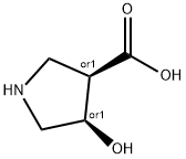 (3R,4R)-4-hydroxypyrrolidine-3-carboxylic acid Structure