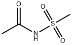 N- (甲磺酰基) 乙酰胺, 81005-29-0, 结构式