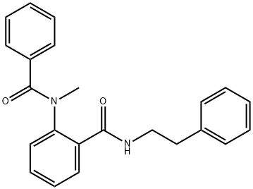 2-[benzoyl(methyl)amino]-N-(2-phenylethyl)benzamide Structure