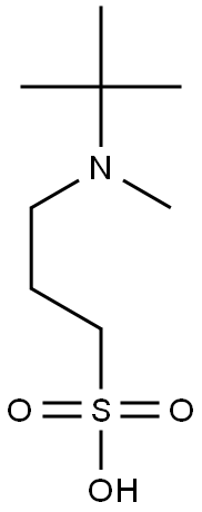 1-Propanesulfonic acid, 3-[(1,1-dimethylethyl)methylamino]- Struktur