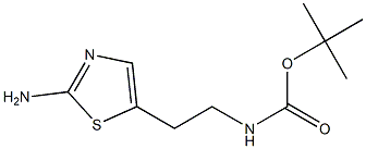 Carbamic acid, [2-(2-amino-5-thiazolyl)ethyl]-, 1,1-dimethylethyl ester Struktur