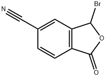 5-Isobenzofurancarbonitrile, 3-bromo-1,3-dihydro-1-oxo- Struktur