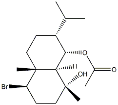 1,8-Naphthalenediol,4-bromodecahydro-1,4adimethyl- 7-(1-methylethyl)-,8-acetate,(1R,- 4R,4aR,7R,8S,8aS)-