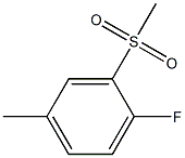 Benzene, 1-fluoro-4-methyl-2-(methylsulfonyl)- Structure
