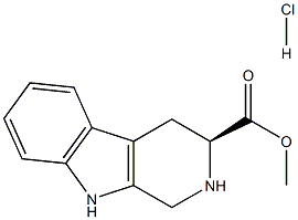 methyl (3S)-1H,2H,3H,4H,9H-pyrido[3,4-b]indole-3-carboxylate hydrochloride Structure