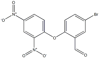 5-bromo-2-(2,4-dinitrophenoxy)benzaldehyde 结构式