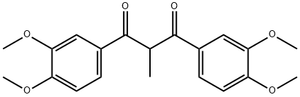 1,3-双(3,4-二甲氧基苯基)-2-甲基丙烷-1,3-二酮 结构式