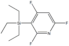 triethyl-(2,4,6-trifluoropyridin-3-yl)silane Struktur